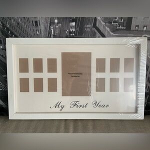 White 'My First Year' Photo Frame